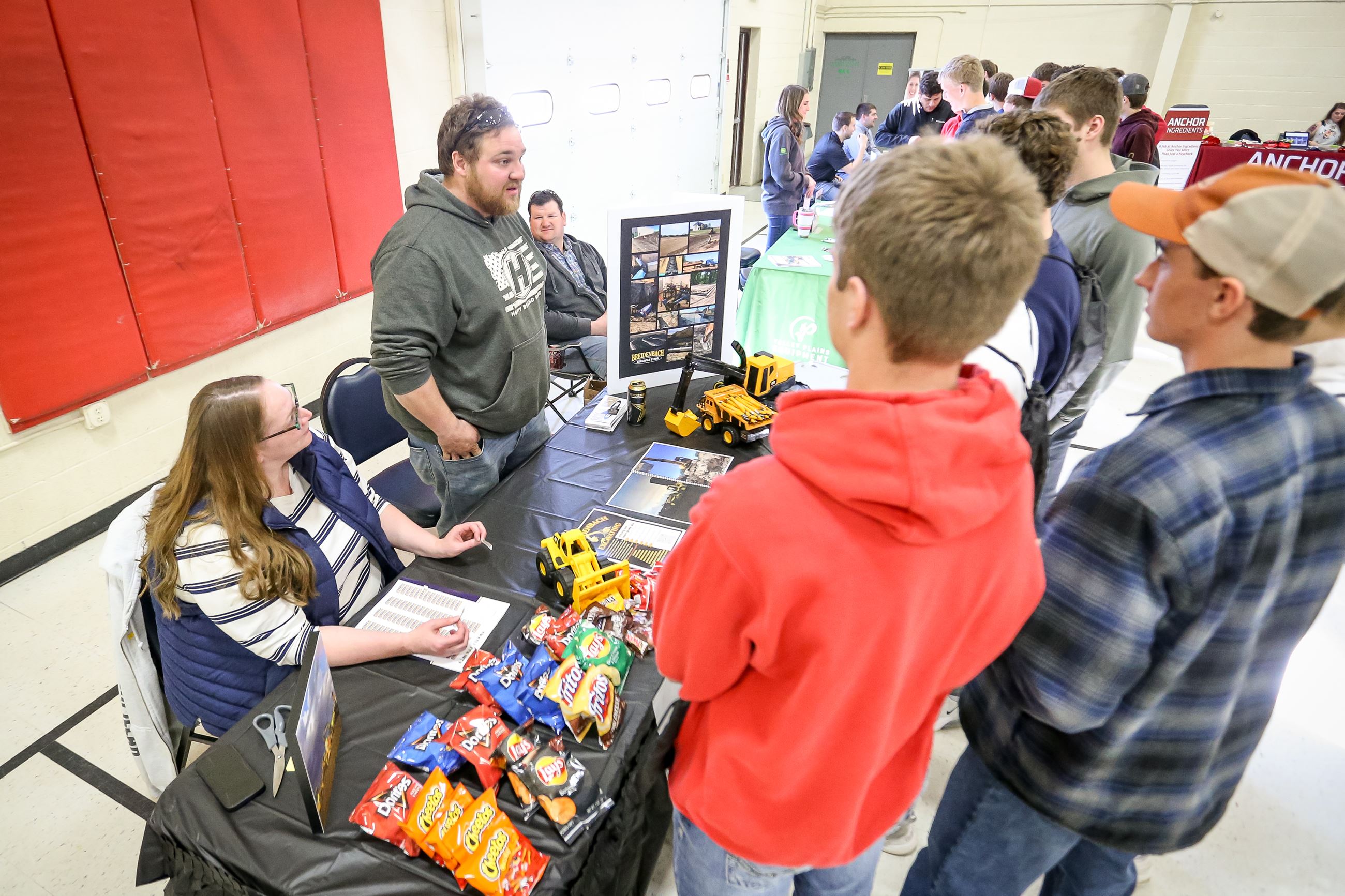 Students at career expo